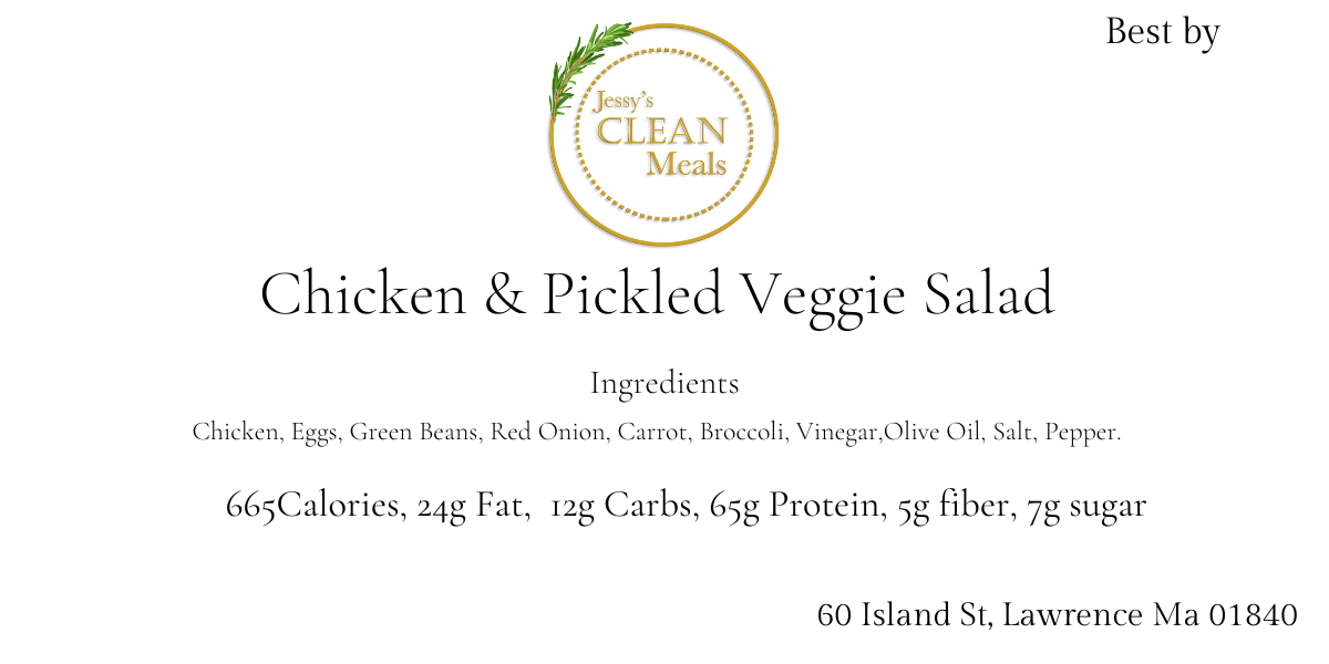 GF-Chicken and pickled veggie salad