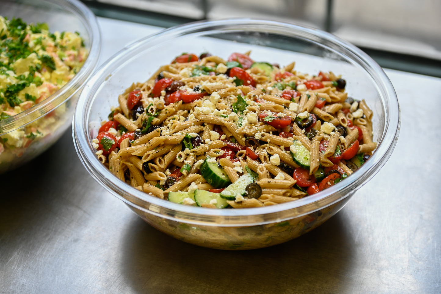 Vegetarian-Greek Pasta Salad