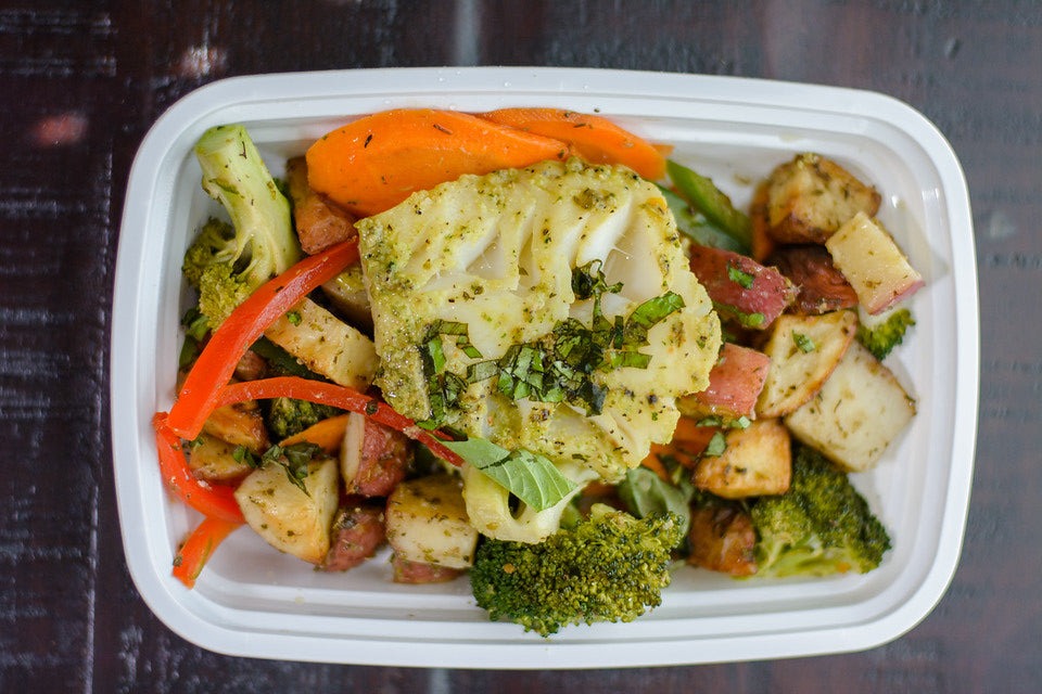 Bacalao y Patatas Rojas Asadas