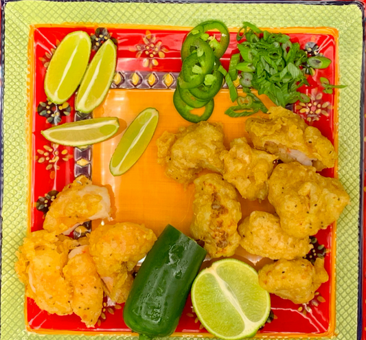 Tequila Battered Shrimp & Cauliflower Tacos | Specialty Sauces