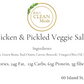 GF-Chicken and pickled veggie salad