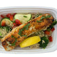 Basil Salmon with Bulgur and Veggies