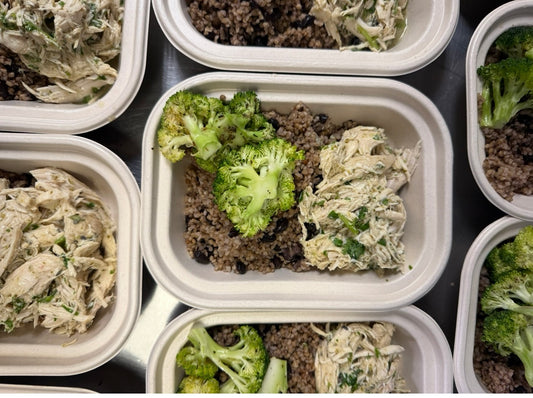 Cilantro Chicken and Brown Rice with Black beans