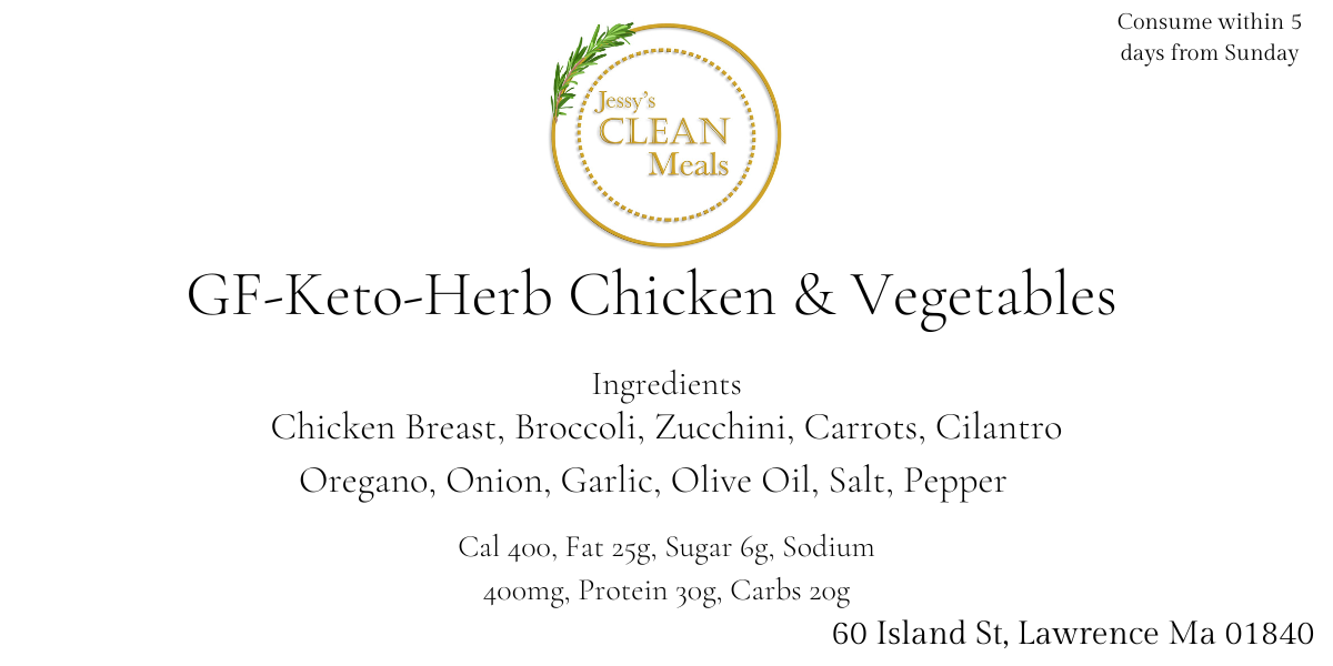 GF-Keto-Herb Chicken and Vegetables