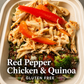 Roasted Red Pepper Chicken with Quinoa and Veggies