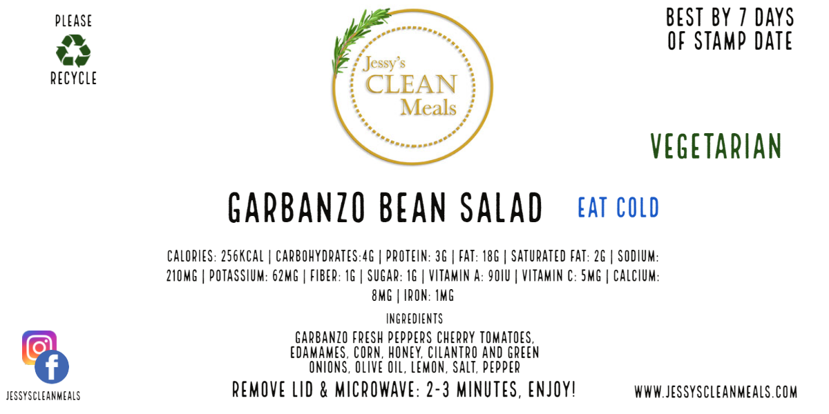 GF-Small- Vegetarian Garbanzo Salad