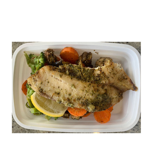 Keto-Tilapia Fish and Roasted Vegetables