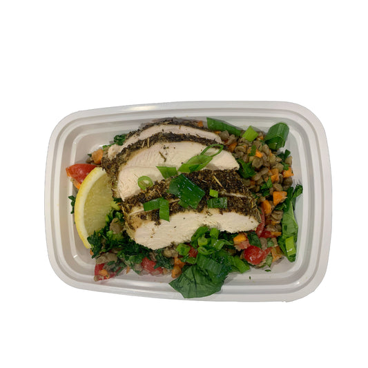 Herb Chicken and Lentil Salad