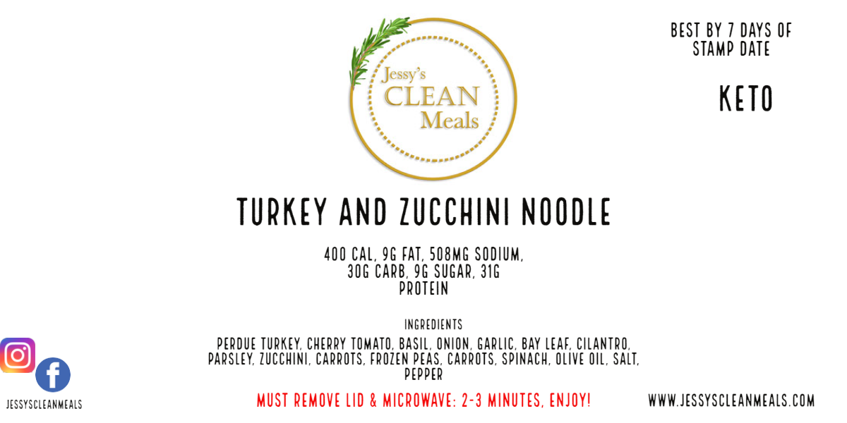 KETO- Turkey &  Zucchini Noodles
